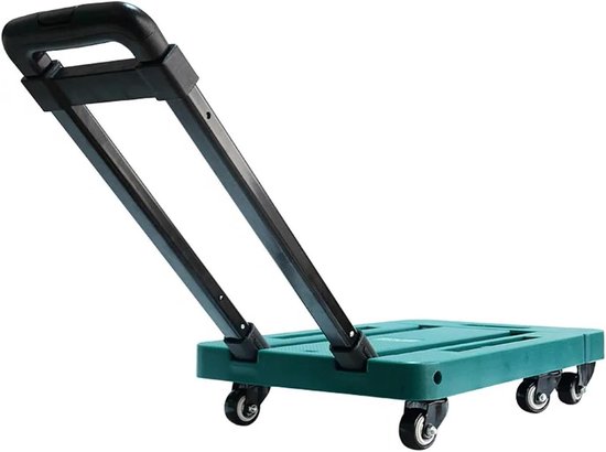Opvouwbare Bolderkar - Kampeerwagen Trolley - Outdoor Transport - Robuust Draagvermogen - 150 kg - Groen
