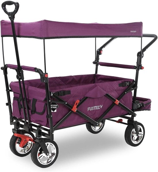 Opvouwbare Bolderkar met Dubbele Remmen en UV-bescherming - Ruimte voor Kinderen en Outdoor van Sekey