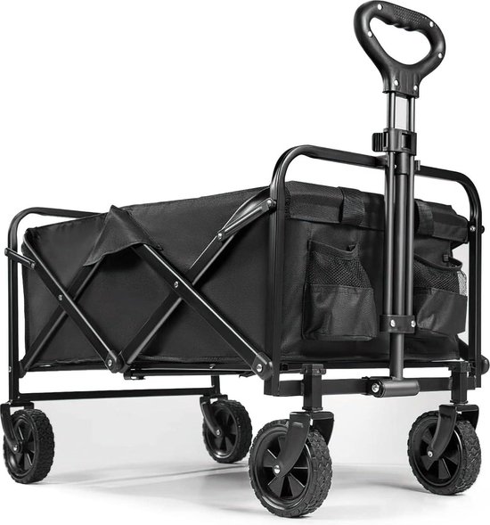 Opvouwbare bolderkar met telescopische handgreep - strandhandwagen voor alle terreinen buiten - camping winkelen van Sekey
