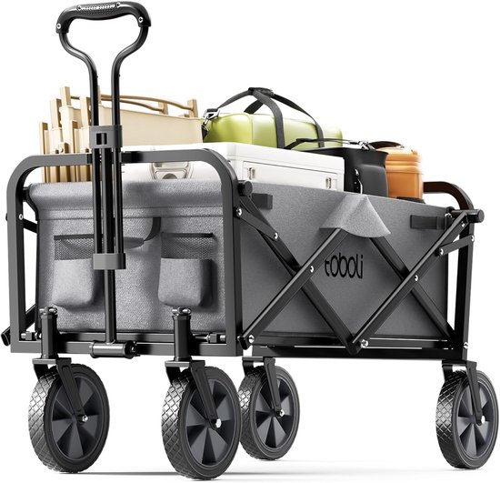 Opvouwbare bolderkar met verlengbare handgrepen - 100 kg laadcapaciteit van LifeGoods