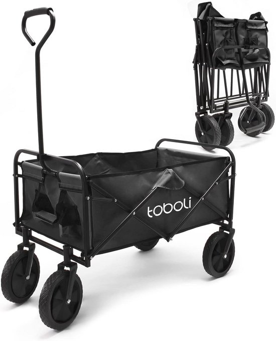 Opvouwbare Bolderkar Offroad voor tot 100 kg - Handkar voor Transport en Uitstapjes van LifeGoods
