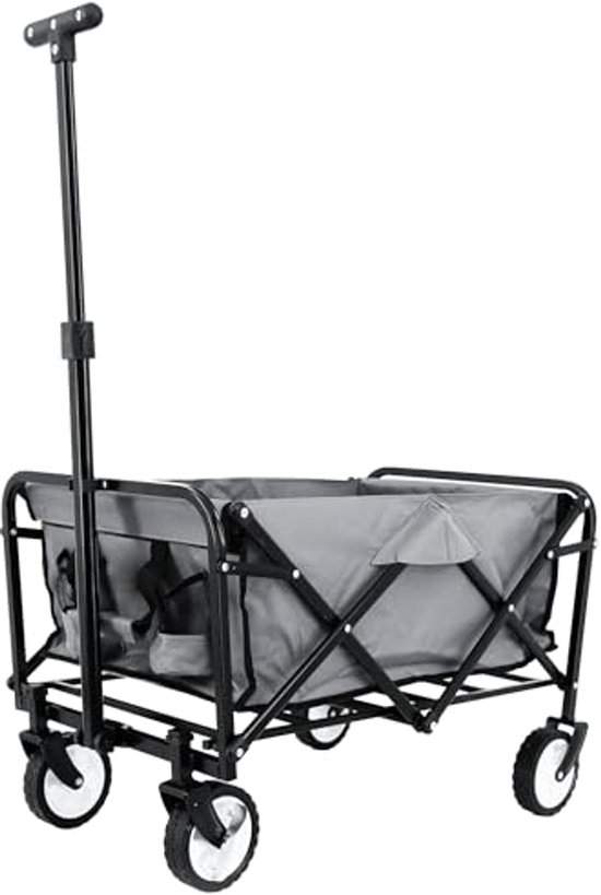 Opvouwbare Bolderkar voor Outdoor Activiteiten tot 80 kg - Handwagen met Parkeerrem