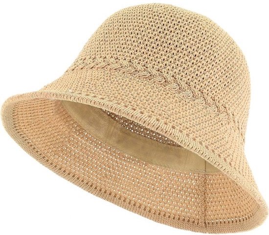 Opvouwbare Bucket Hat Dames met Netstof – Ademende & Lichtgewicht Zonnehoed