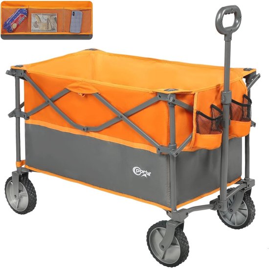 Opvouwbare Camping Trolley 228L - Zware Duurzame Tuin- en Strandkar met Grote Capaciteit van Xendo