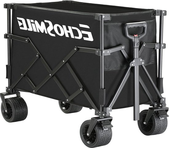 Opvouwbare campingbolderwagen voor zware belasting met een capaciteit van 220 kg - strandwagen met grote wielen - draagbare winkelwagen - verstelbare bolderkar voor alle terreinen Bolderkar van Sekey