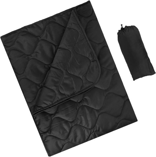 Opvouwbare Campingdeken - Reisdeken Outdoor - Warm Blijven - Waterdicht Sneldrogend - 28 x 21.1 cm - Grijs