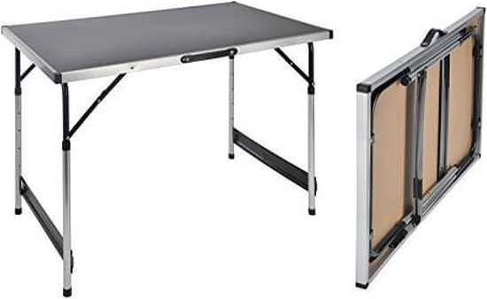 Opvouwbare Campingtafel - 100 x 60 x 37-94 cm van Campart Travel