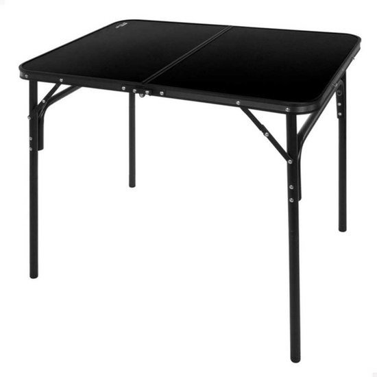 Opvouwbare Campingtafel 90x60 cm met Verstelbare Poten en Antislipvoeten