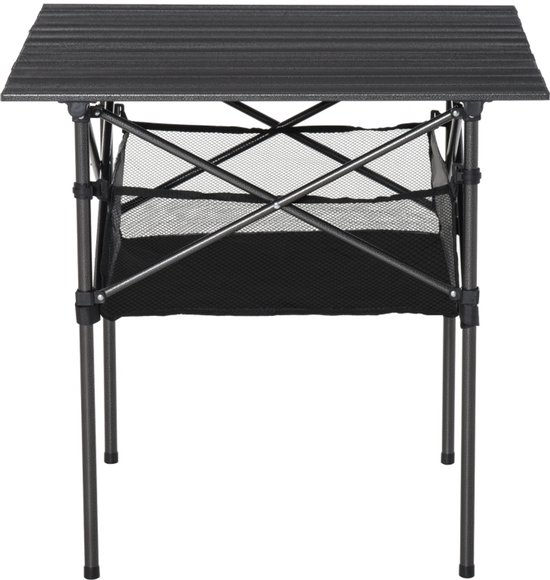 Opvouwbare Campingtafel - Inklapbare Tafel - 70x70x69 cm - Lichtgewicht en Duurzaam - Kampeertafel - Inclusief Draagtas – Voor Tuin, Balkon, Strand & Kamperen - Zwart