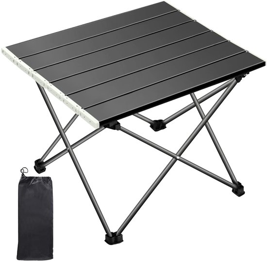 Opvouwbare Campingtafel - Lichtgewicht Aluminium Vouwtafel - Compact - Inclusief Draagtas - Draagvermogen 15 kg - Voor Camping, Picknick, Vissen, Wandelen & Outdoor