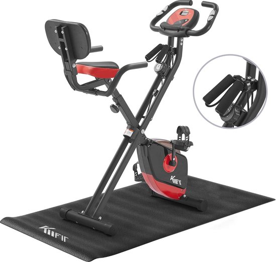 Opvouwbare Fitnessfiets met LCD-Display - 2in1 Hometrainer met 16 Weerstandsniveaus en Handpulssensoren van Xiaomi