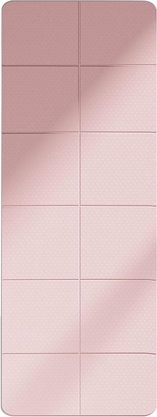 Opvouwbare fitnessmat, opvouwbare trainingsmat | Lichtgewicht mat voor op reis,Trainingspad voor yoga, pilates, thuistrainingen en vloeroefeningen, 72 x 24 x 0,1 inch