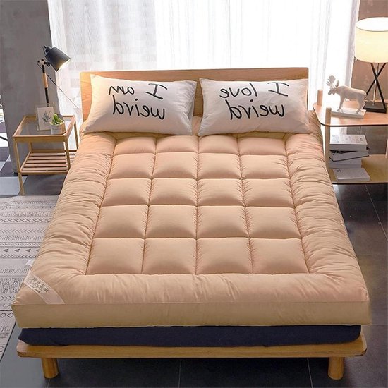 Opvouwbare Futon Matras - Vloerbedding Pad - Ruimtebesparend Slapen - Extra Dik Comfort - 90 x 200 cm - Grijs