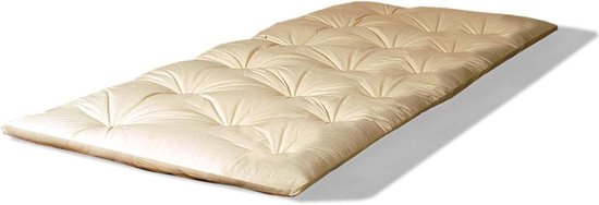 Opvouwbare futonmatras 90x200 cm van 100% puur katoen voor massage, yoga en camping van Vidaxl