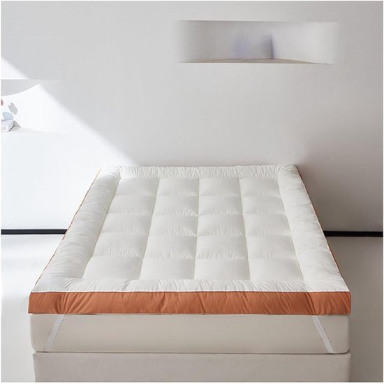 Opvouwbare Futonmatras - Gastematras Vloerbed - Ruimte Besparen - Aanpasbaar aan Lichaamsvorm - 90x200cm - Wit