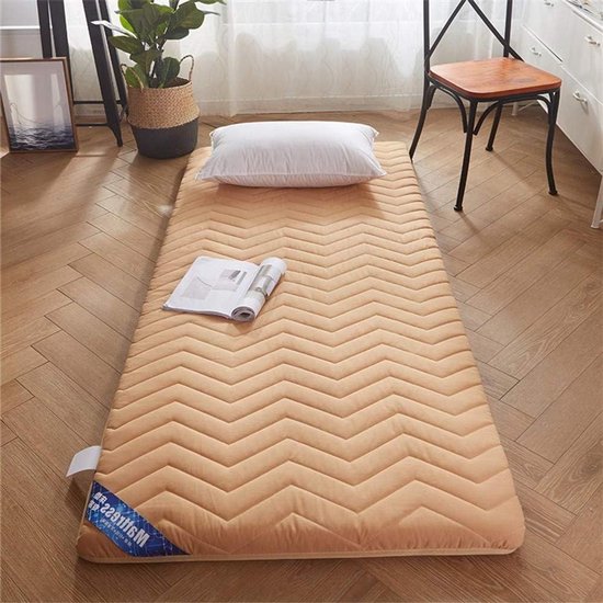 Opvouwbare Futonmatras - Vloermat Studentenkamer - Comfortabel Slapen - Antislip & Ademend - 100x200 cm - Eff effen