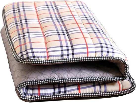 Opvouwbare Futonmatras - Vloermatras Draagbaar - Logeren en Reizen - Ergonomisch Ontwerp - 120x200cm - Grijs