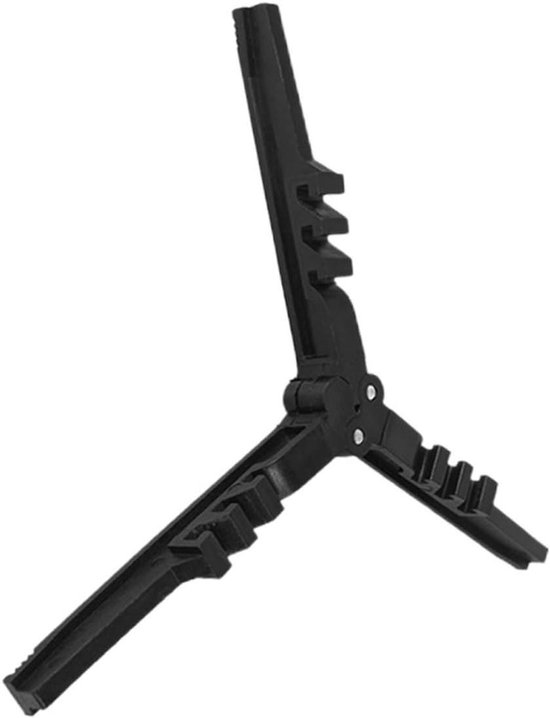 Opvouwbare Gastank Stabilisator - Camping Gasfleshouder - Buiten Koken - Stabiel Driepoot Ontwerp - 18 cm - Zwart