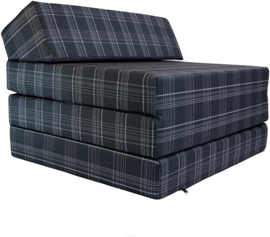 Opvouwbare Gastenmatras 200x70x10 cm Schuim - 3 Delig Camping & Reismatras van Merkloos