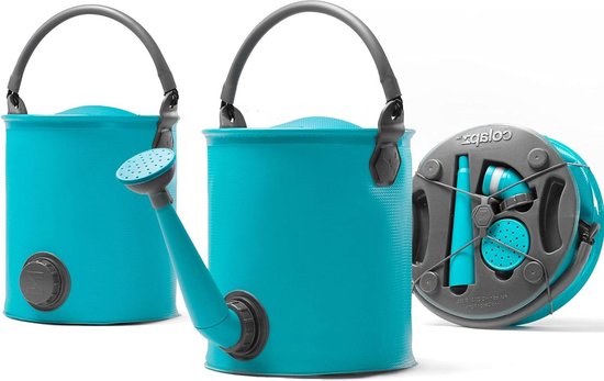 Opvouwbare gieter - 10 liter capaciteit - Opvouwbare emmer met deksel van AquaForte