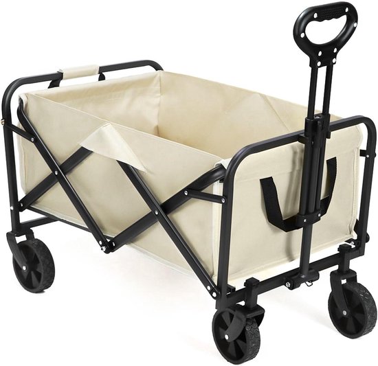 Opvouwbare handkar voor kamperen en strand - 80KG laadvermogen van LifeGoods