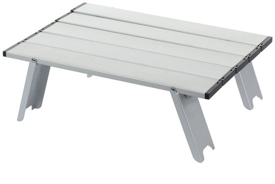 Opvouwbare kampeertafel voor buiten - Lichtgewicht geïntegreerde strandtafel van aluminiumlegering - Draagbare ultralichte mini-kampeertafel - Opvouwbare kooktafel - Geschikt voor tuinen, wandelen, kamperen - 39,5 x 28 x 12 cm van Merkloos
