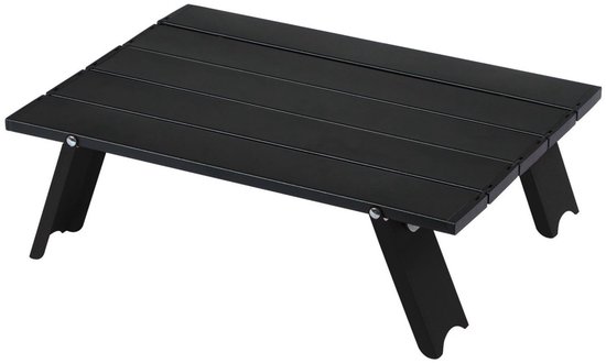 Opvouwbare kampeertafel voor buiten - Lichtgewicht geïntegreerde strandtafel van aluminiumlegering - Draagbare ultralichte mini-kampeertafel - Opvouwbare kooktafel - Geschikt voor tuinen, wandelen, kamperen - 39,5 x 28 x 12 cm van Merkloos