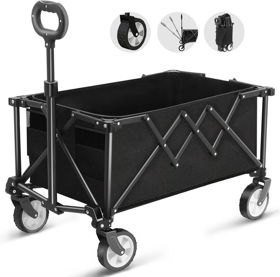 Opvouwbare kar met grote capaciteit en all-terrain wielen voor buiten van Mac Sports