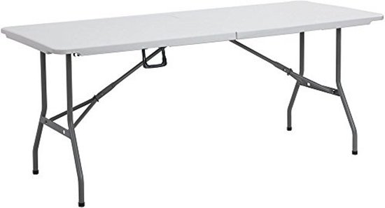 Opvouwbare Klaptafel 6ft voor Binnen en Buiten | Heavy Duty en Sterke Bouw | Ideaal voor Camping, Picknicks en Feesten