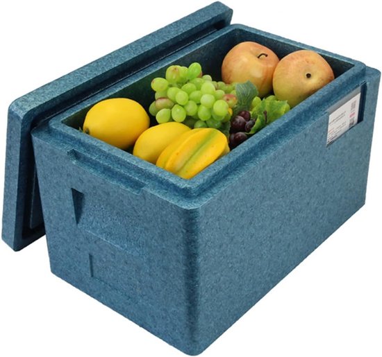 Opvouwbare koelbox - Geïsoleerde tas - Buitenactiviteiten - Lichtgewicht ontwerp - 14L inhoud - Blauw van Merkloos