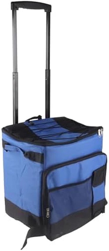 Opvouwbare Koelbox op Wielen met Trolley - Grote Geïsoleerde Koeltas voor Strand en Camping van Merkloos
