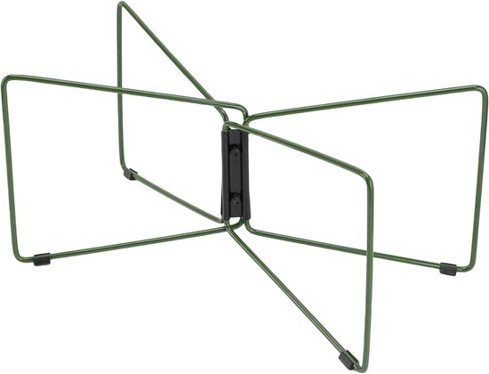 Opvouwbare koelboxstandaard - Camping houder - Buitenactiviteiten stabiliseren - Roestvrij staal waterbestendig - Opvouwbaar ontwerp - Groen