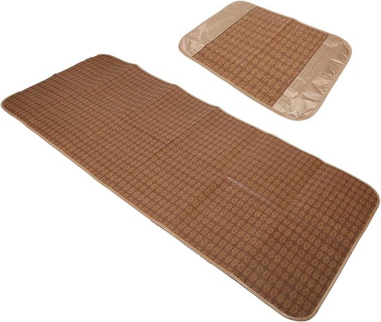 Opvouwbare Koelmat - Zomer Kussen - Comfortabele Slaap - Ademend Polyester - 195x80 cm - Grijs
