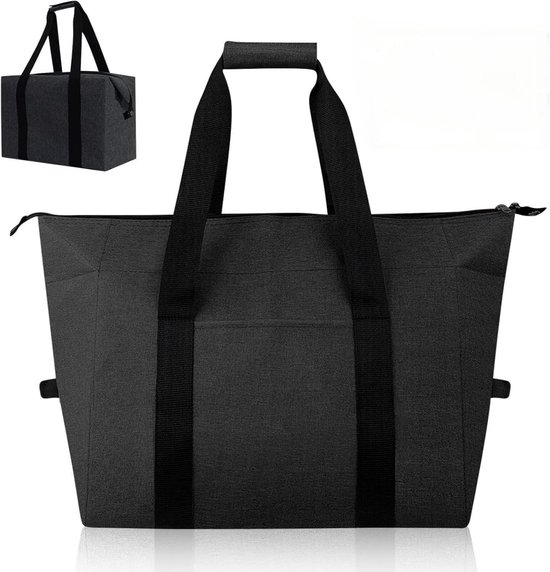 Opvouwbare koeltas - 20L - Houdt eten vers en koel - Ideaal voor kamperen en picknicks - Draagbare geïsoleerde tas - Lekvrije, luchtdichte, frisse ijszak - Waterdichte schouderlunchtas van aluminiumfolie - 39x19x27cm van Lifewit