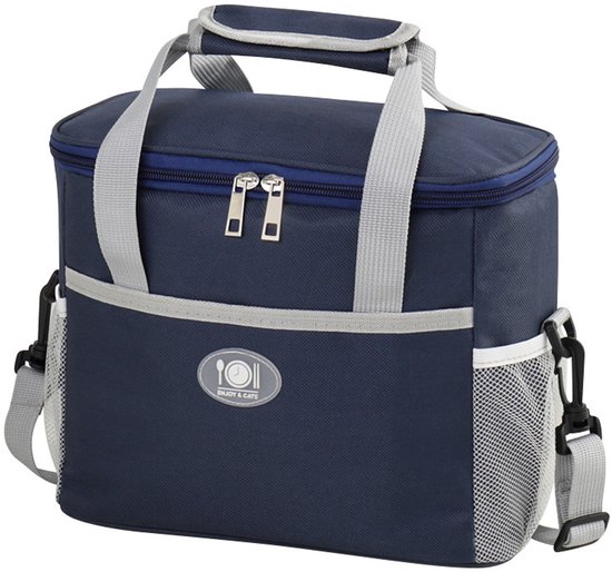 Opvouwbare koeltas - Geïsoleerde tas - koeltas - 16 liter draagbare koeltas - Picknicktas - Marineblauw van Merkloos