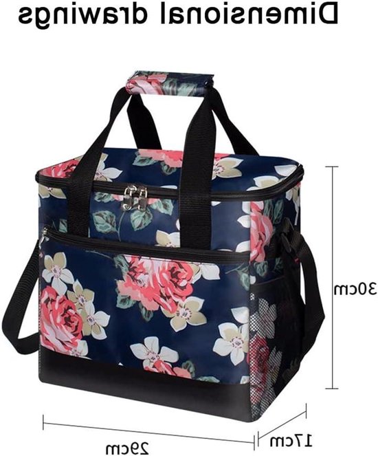 Opvouwbare Koeltas - Geïsoleerde Tas - Picknick Lunch - Waterdicht Oxford Materiaal - 15 Liter - Groene Camouflage