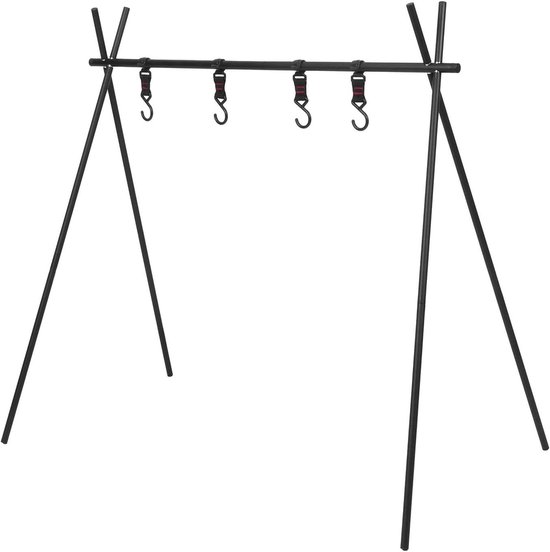 Opvouwbare Kookstandaard - Buiten Kookrek - Barbecue Koken - Hittebestendige Aluminiumlegering - 87.5 cm Hoog - Zilver
