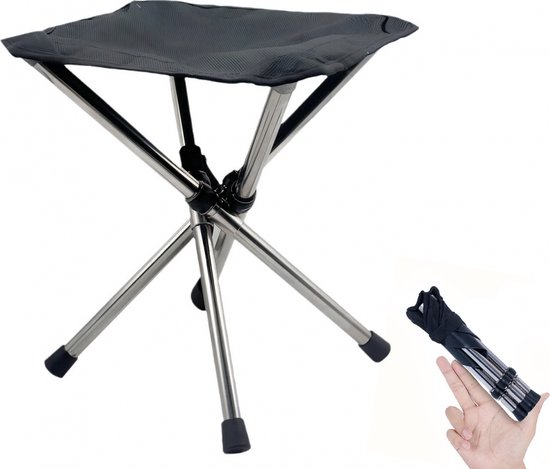 Opvouwbare kruk - Kruk - Mini - Campingstoel - Inklapbaar - Telescopische - Campingkruk met draagtas - geschikt voor metro-vissen - kamperen - bergbeklimmen - Toeristische Vissersstoel Krukje - Strandstoel - Lichtgewicht - 28*6*6cm Mini！ van Hapro
