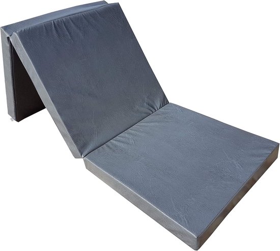 Opvouwbare kunstleer gymnastiekmat 195 x 65 x 8 cm van Merkloos