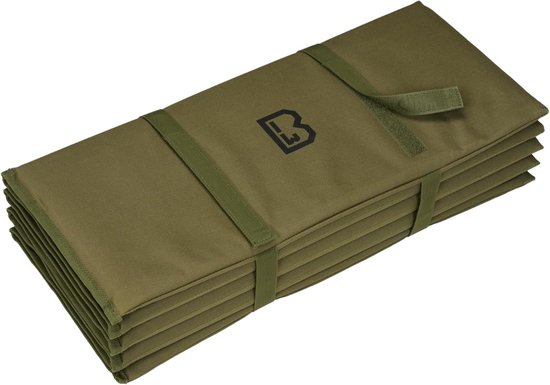 Opvouwbare Legermat - Kampeer mat - Outdoor slapen - Molle systeem bevestiging - 191x54cm - Olijf van Merkloos