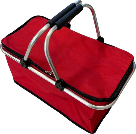 Opvouwbare Lichtgewicht Koeltas - 60 x 23 x 26 cm - 24 Liter - Rood van Cooblue