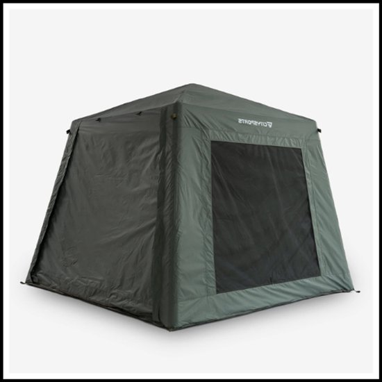 Opvouwbare luchtgevulde tent – Ruime kampeertent – Snelle installatie – Waterdicht – Windbestendig – UV-bescherming – Scheurvast – Compact opbergformaat van Merkloos