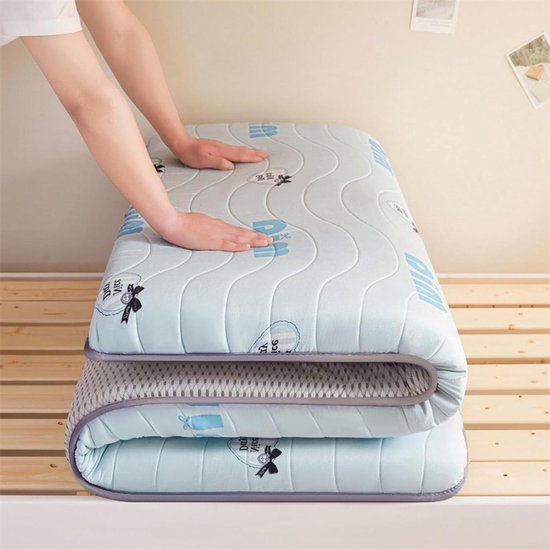 Opvouwbare Matras - Draagbare Futon - Compact Slapen - Vierlaags Ontwerp - 1.2 x 1.9m - E