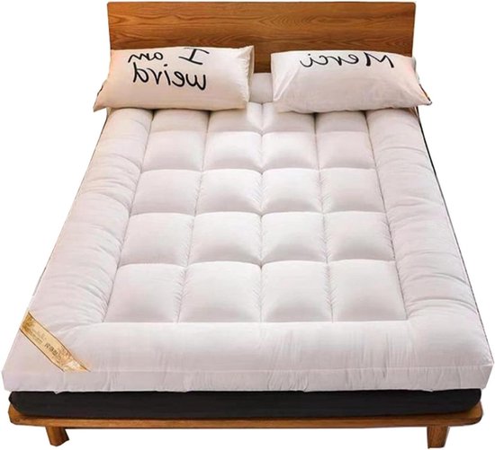 Opvouwbare Matras - Draagbare Vloermat - Comfortabel Slapen - Ergonomisch Ontwerp - 10cm Dik - Wit