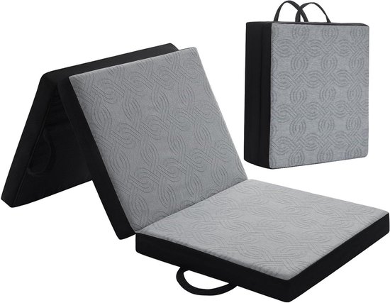 Opvouwbare Matras - Driepersoons Matras Gastenbed - Logeren en Reizen - Traagschuim met Wasbare Hoes