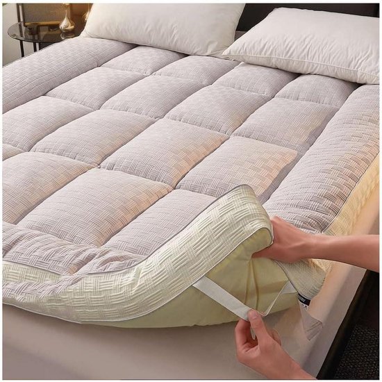 Opvouwbare Matras - Dunne Vloermat - Comfortabel Slapen - Extra Vulling - 80 x 190 cm - Grijs