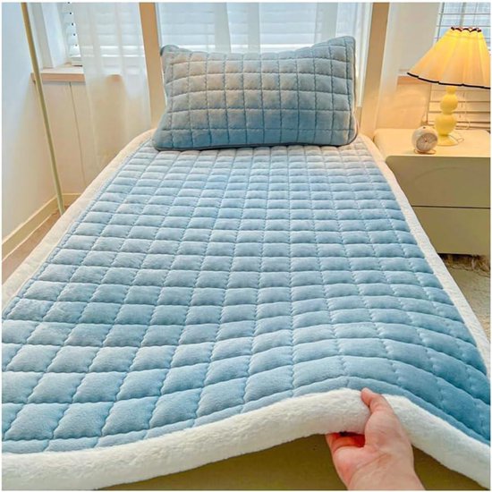 Opvouwbare Matras - Futonbed Slaapmat - Gasten Slaapplek - Dikke Ondersteuning - 90 x 200 cm - Grijs