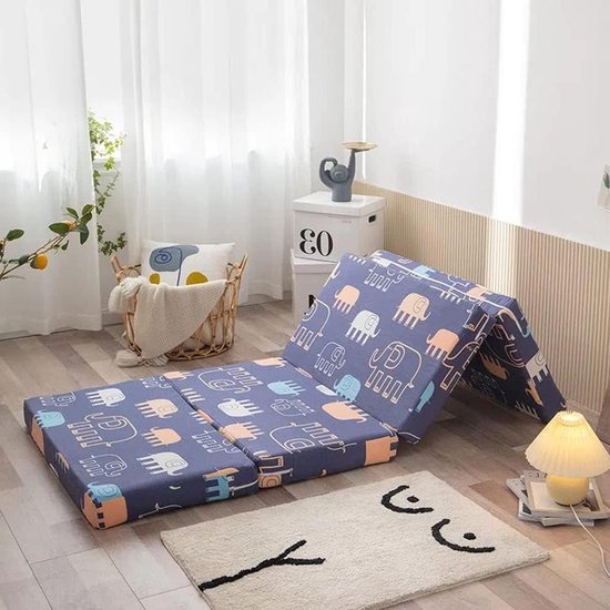 Opvouwbare Matras - Gast Matras Vloer - Tijdelijk Slapen - Ruimtebesparend Ontwerp - 200x80x10cm - Stijl 9