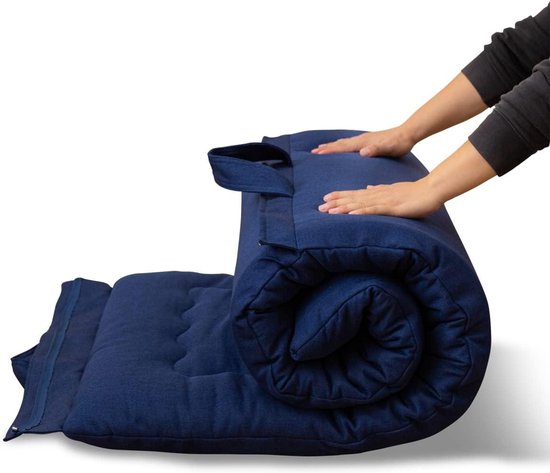 Opvouwbare Matras - Gastenmatras Vloer - Comfortabel Slapen - Hoge Dichtheid Schuim - 190 x 71 cm - Blauw