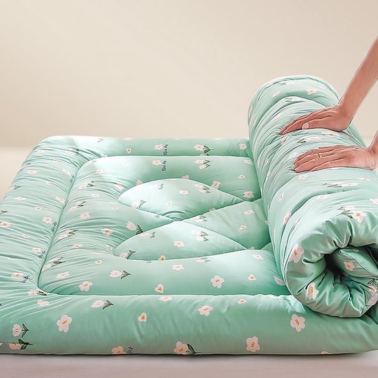 Opvouwbare Matras - Japanse Futon - Comfortabel Slapen - Ademende Katoenen Stof - 120x200cm - A